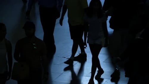 City People Move in the Gentle Embrace of Daylight