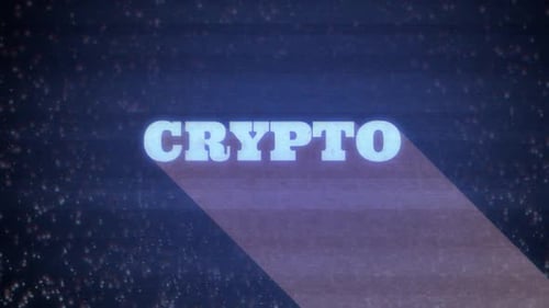 Animated Glitch Text Reveal for Crypto Content