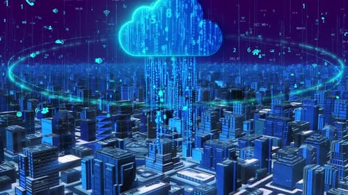 Datenübertragungskonzept in der Cloud und im Cloud-Computing-Netzwerk