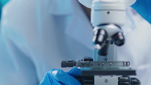 Scientists working test in laboratory for research on pharmacy for medical for disease and virus