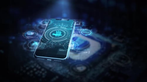 Mobilecentric Infographic Animations Over a Rotating 3D Smartphone