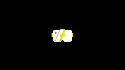 Vr Goggles symbol icon animation video