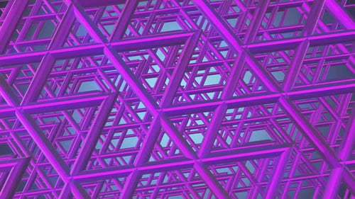 Abstract Geometric Fantasy Grid 02