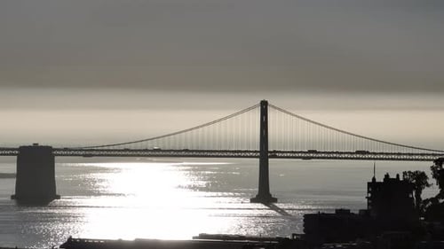 Oakland Bridge at San Francisco in California United States.