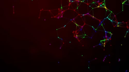 Colorful Plexus Background Loop V2