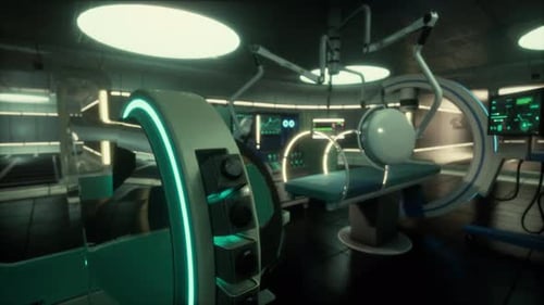 Advanced Medical Operating Room with Futuristic Technology