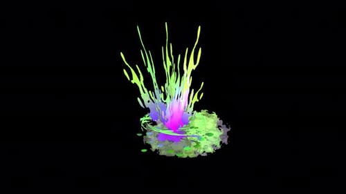 Vidéo sur l'effet Poison Splash avec Alpha Channel