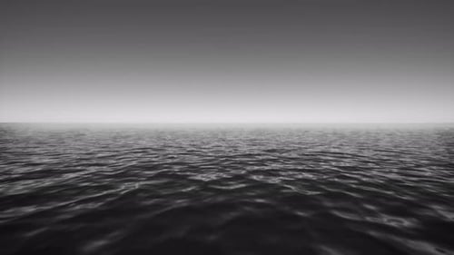 Morning Fog Over the Sea