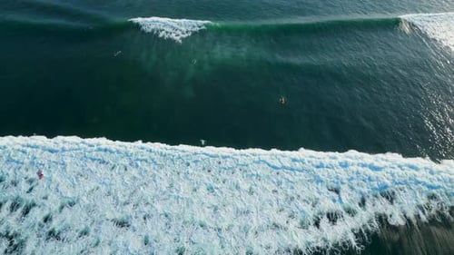 Surfers in Bali - Indonesia.