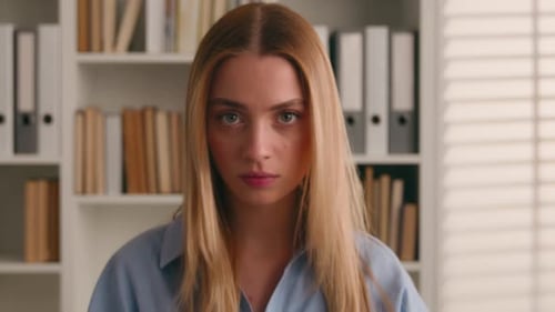 Sad Upset Exhausted Fatigued Helpless Student Girl Teen High School Pupil Stressed Woman Tired with