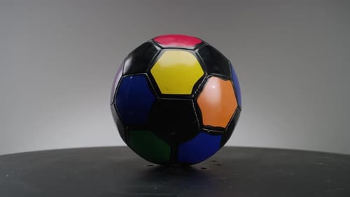 rainbow soccer ball fifa football