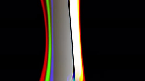 Colorful Abstraction Flowing and Shifting on a Dark Backdrop