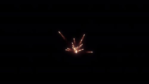 Ground Fireworks Burst sparks Eruption