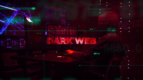 Futuristic Glitch Digital Text Reveal