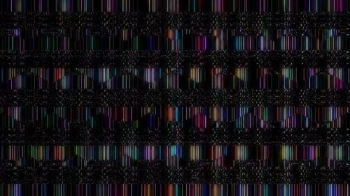 Colorful Digital Glitch Vertical Lines Background