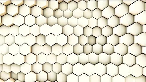 Pulsating Geometric Hexagon Background Loop
