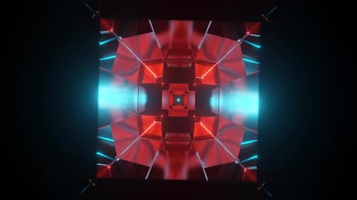 Dynamic Visuals of Vibrant Abstract Neon Multicolor Psychedelia in a Seamless Loop