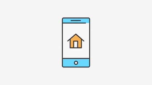 Animated Smartphone Home Icon