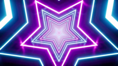 Neonstreifenlichter Star Vj Loop