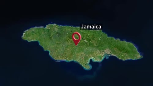 Jamaica Country Zoom from Space
