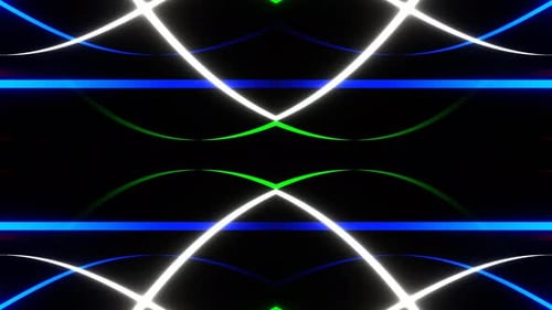 Multicolor Moving Neon Lines Kaleidoscope Background Vj Loop In 4K