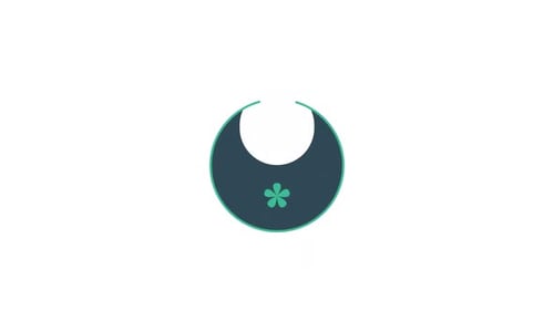 Bib symbol icon animation video