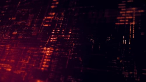 Futuristic Digital Network Data Stream Background Loop