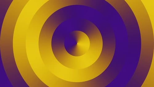Purple And Yellow Abstract Minimalist Circles Background Vj Loop In 4K