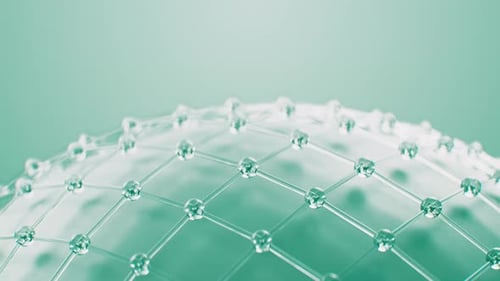 Green Animated Sphere Background