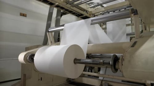 Automated Machine Processing Materials in Manufacturing Plant