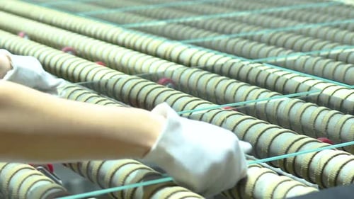 Glass Sheet Placed on Conveyor System