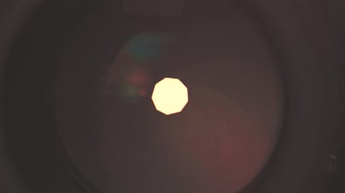 Abstract Circular Shape with Yellow and Orange