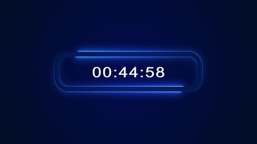 Temporizador de cuenta regresiva, HUD, interferencia futurista, temporizador de cuenta regresiva, moderno, de alta tecnología, Circle Elements Animation