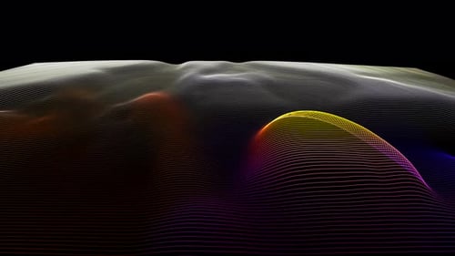 Colorful futuristic animation