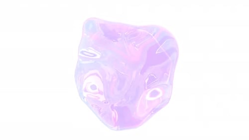 Holographic Abstract Ball Trendy Color Intro Able to Loop Seamless