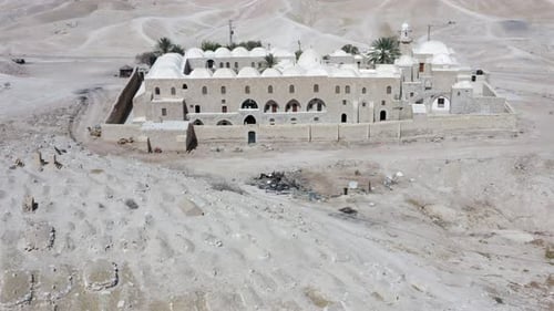 Nabi Musa, censé être la tombe du prophète Moïse, vue aérienne