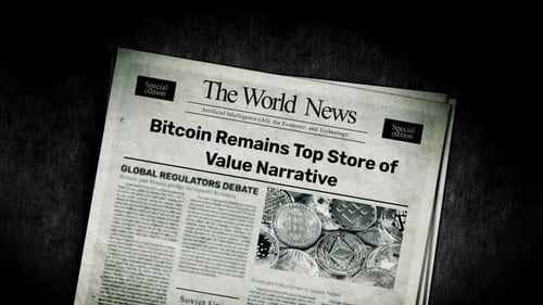 Bitcoin Remains Top Store Of Value Narrative