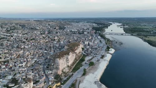 Sanliurfa, Birecik City Aerial View