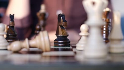 Chess Pieces Ready for Strategic Game Play