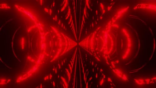 Fondo de animación de Double Rings Hell Red Tunnel Vj Loop