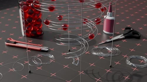 Animación 3D Slide Balls Loop