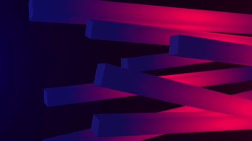 Modern colorful design. Abstract 3d cubes rectangles gradient. geometric background design