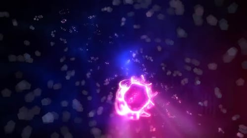 Pink Circle Moving Animation Background