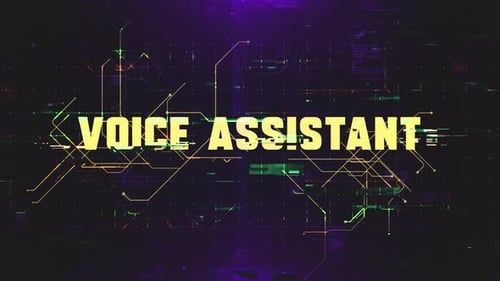 Futuristic Glitch Digital Text Reveal Animation