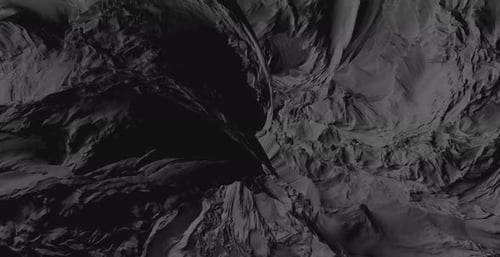 Abstract Dark Fluid Organic Surface Animation