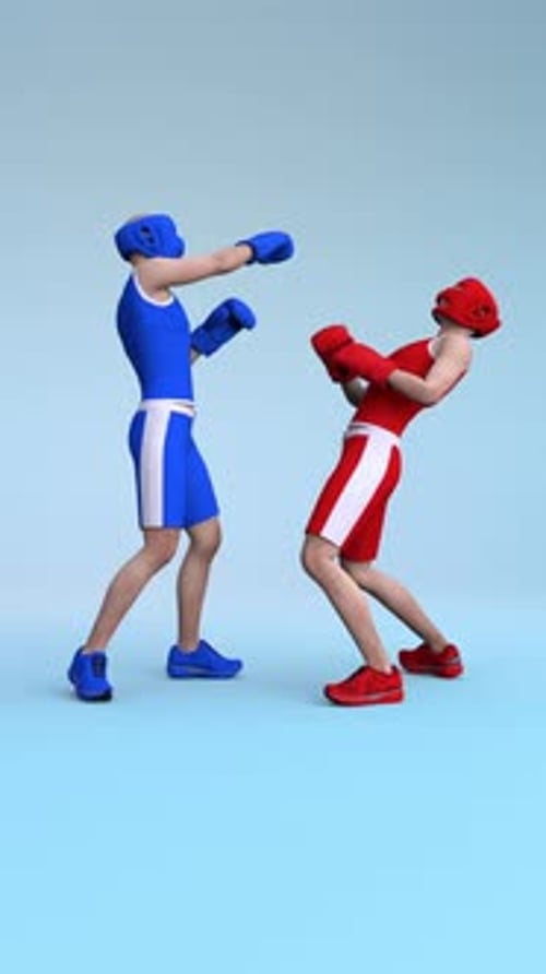 Two Men Boxing Loop