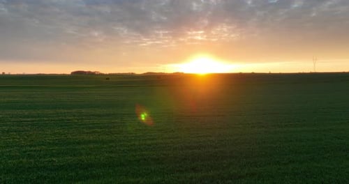 Breathtaking View of the Setting Sun