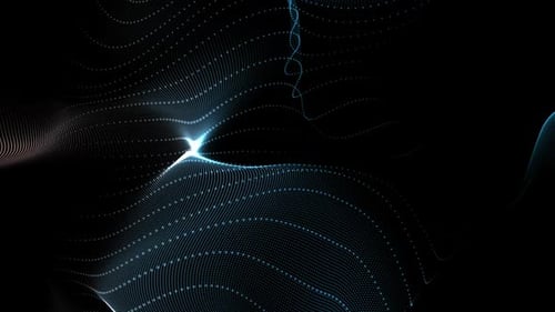 Floating Abstract Particles – Elegant Minimal Style