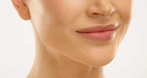 Beautiful Smile and Perfect Teeth in Dental Clinic Advertisement