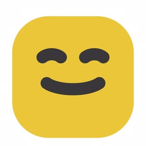 Flat Design Smiling Emoji Animation